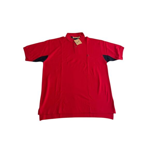 VTG Chesterfield Men's Red Polo Shirt Size Large - Picture 1 of 7